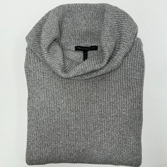 White House Black Market Women’s Ombré Sparkle Cowl Neck Sweater - Picture 2 of 6